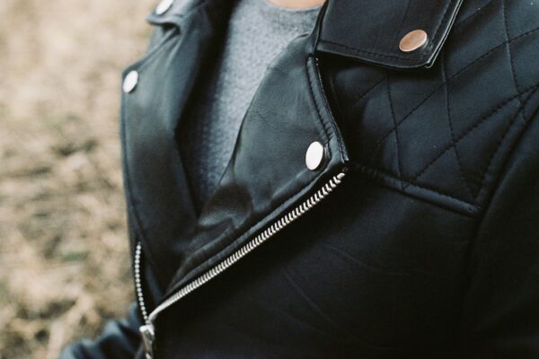 Photo black biker jacket