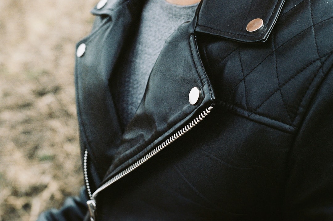 Photo black biker jacket