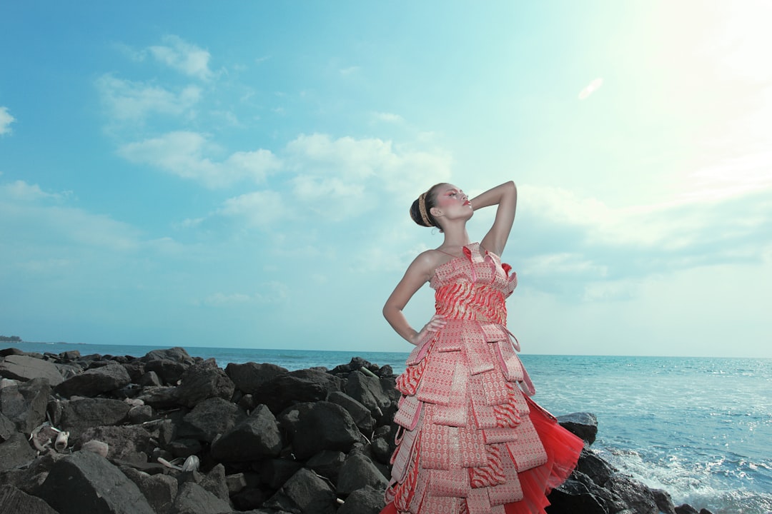 Photo flared dress